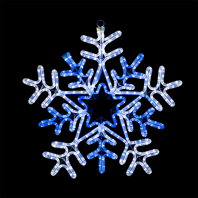 Фигура световая Снежинка цвет белая/синяя, размер 60*60 см, с контролером NEON-NIGHT NEON-NIGHT 501-531 фото