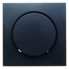 11371606 Центральная панель с регулирующей кнопкой для поворотного диммера цвет: антрацит, матовый B.1/B.3/B.7 Glas Berker фото