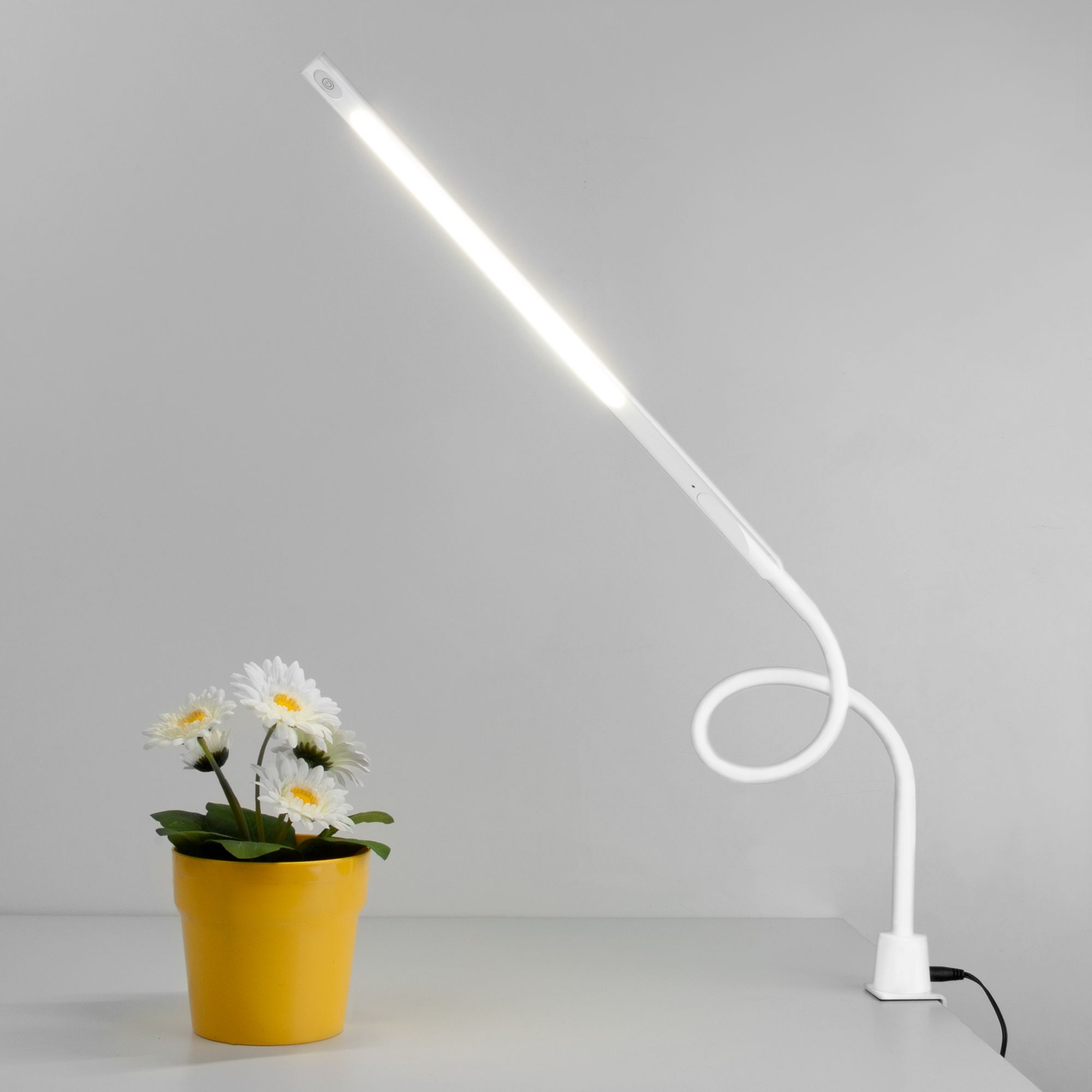 Светодиодная настольная лампа Eurosvet Flex a053208 80429/1 белый фото