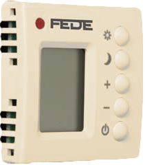 FD18004-A Терморегулятор цифровой с LCD монитором, цвет Бежевый FEDE фото
