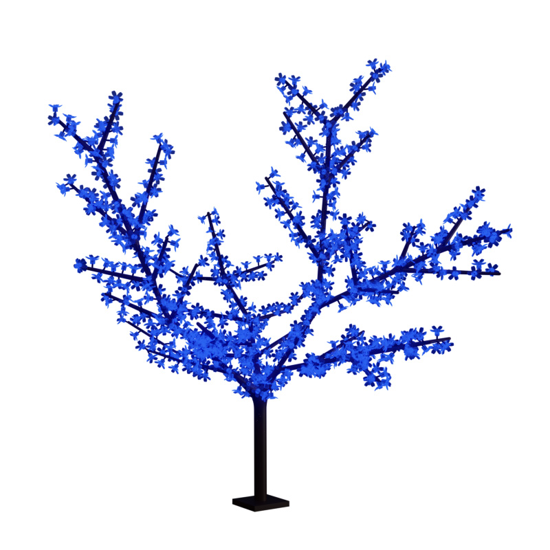 Светодиодное дерево Сакура, высота 3,6м, диаметр кроны 3,0м, синие светодиоды, IP 65, понижающий трансформатор в комплекте, NEON-NIGHT NEON-NIGHT 531-233 фото