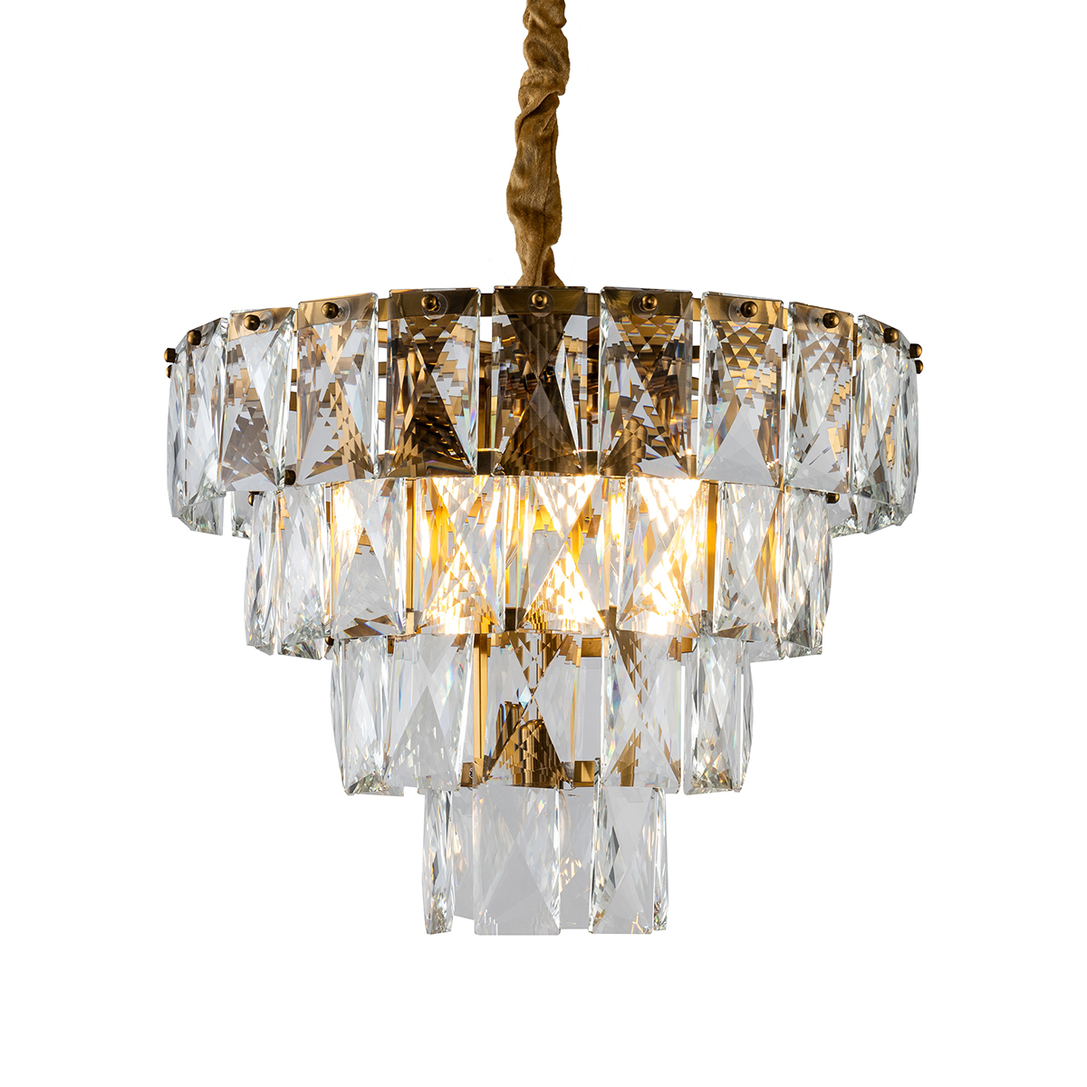 Люстра Delight Collection Amazone KG1113P-7 brass/clear фото