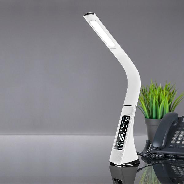 Офисная настольная лампа ELARA Elara белый (TL90220) Elektrostandard a039459  с часами фото