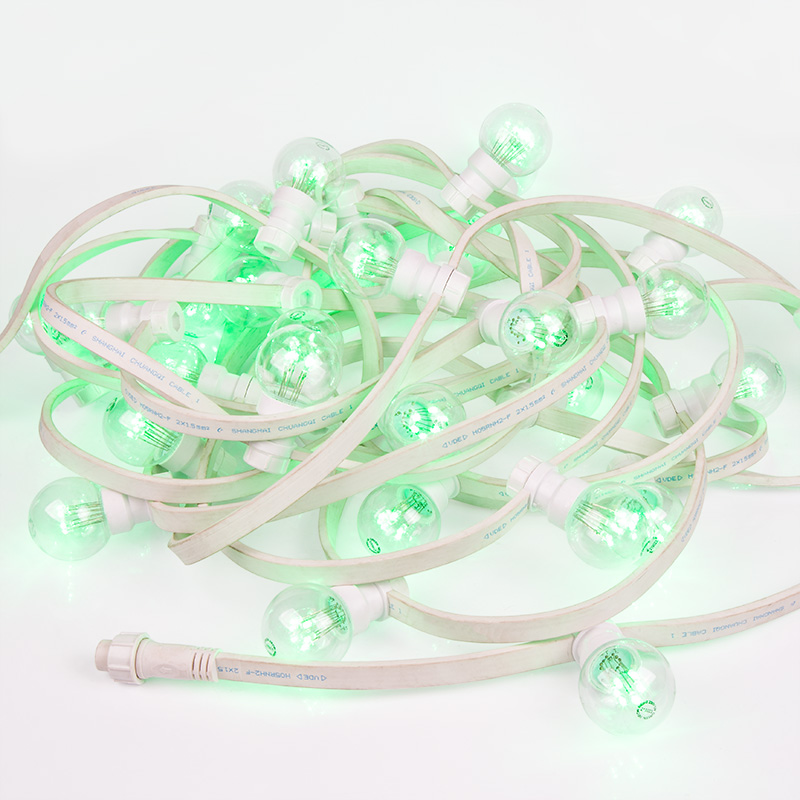 Набор Белт-Лайт 10 м, белый каучук, 30 ламп, цвет Зеленый, IP65, соединяется NEON-NIGHT 331-304 фото