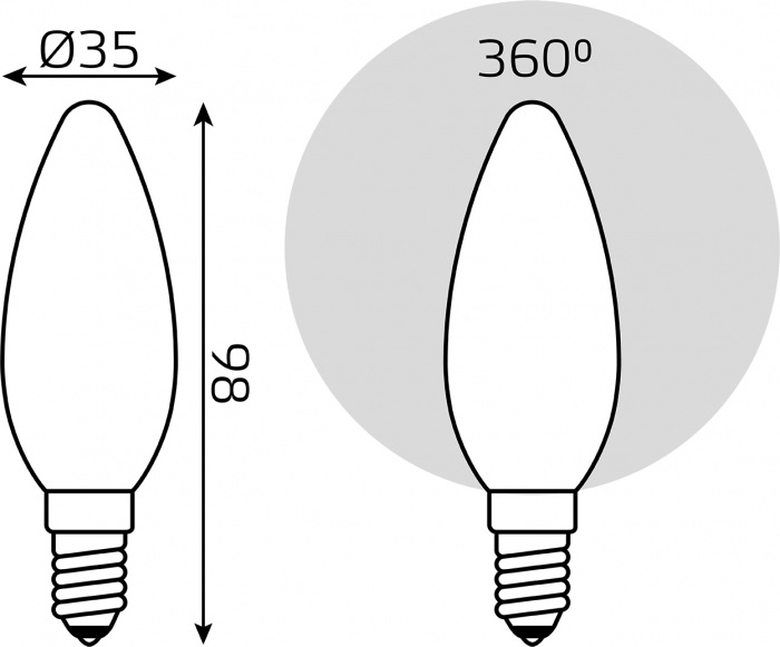 Лампочка светодиодная филаментная 103201109 Gauss фото