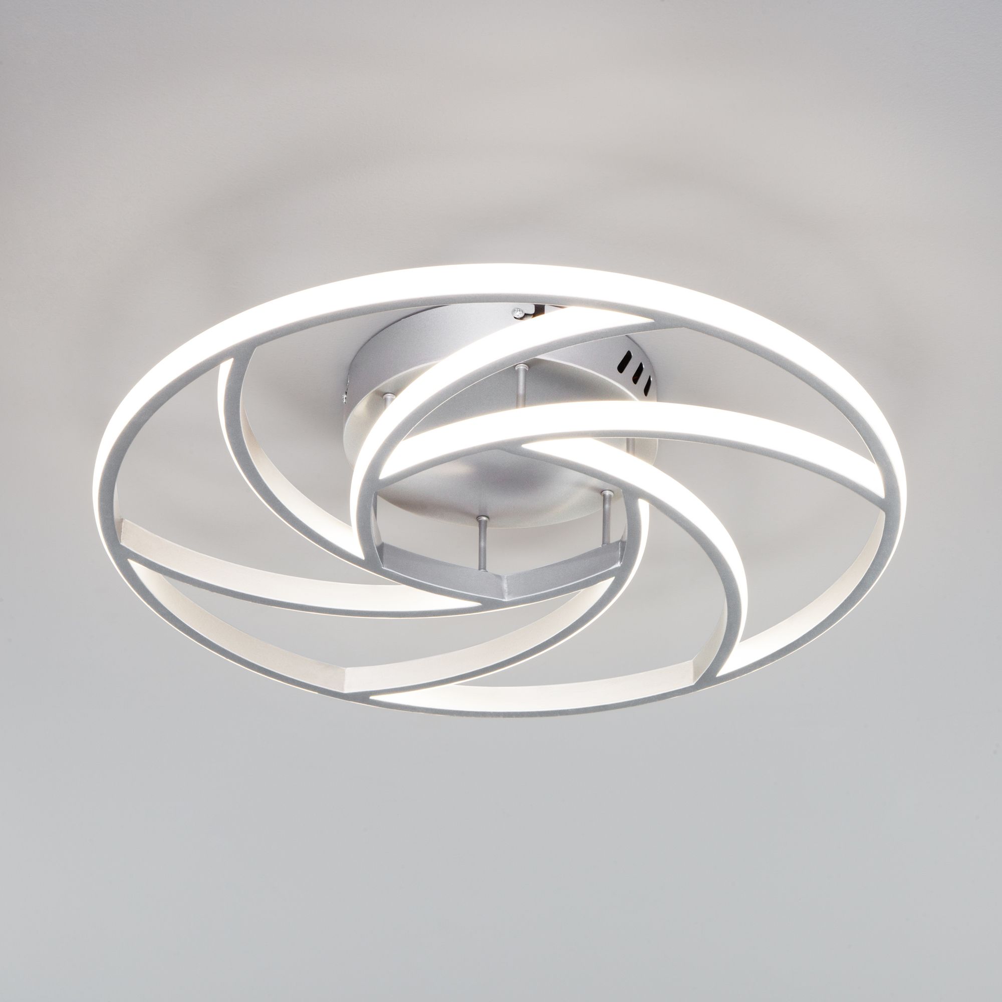 Потолочный светильник с пультом Eurosvet Indio a054234 90207/1 серебро фото