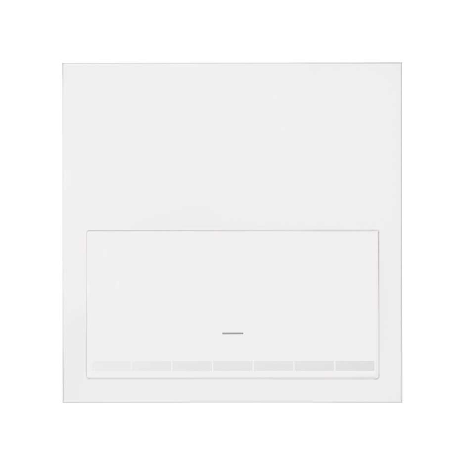 Кит на 1 пост, фронт: 1 рамка «минимум» + 1 клавиша светорегулятора белый матовый Simon 100, 10020113-230 фото