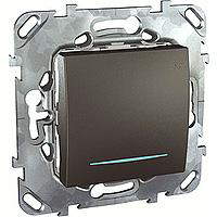 MGU5.201.12NZD Одноклавишный выключатель (сх.1) с инд. ламп, графит Schneider Electric фото