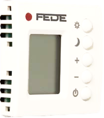 FD18004 Терморегулятор цифровой с LCD монитором, цвет Белый FEDE фото