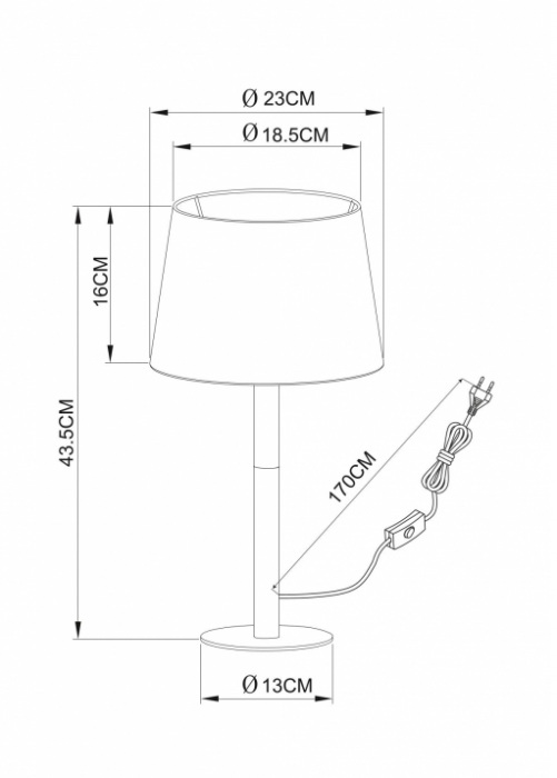 Интерьерная настольная лампа Connor A2102LT-1WH Arte Lamp фото