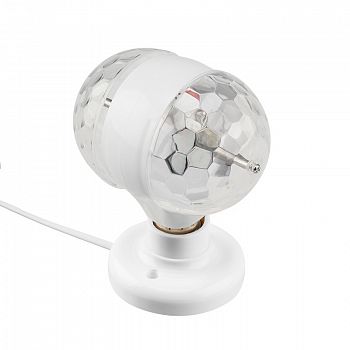Диско-лампа светодиодная двойная Е27, подставка с цоколем Е27 в комплекте, 230 В NEON-NIGHT 601-250 фото