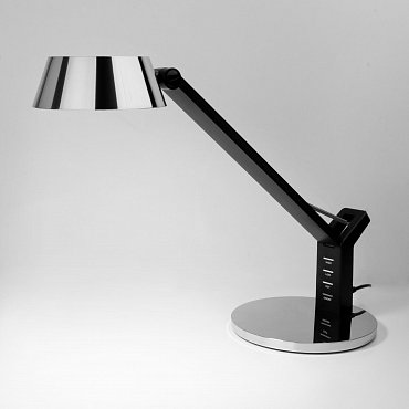 Светодиодная настольная лампа Eurosvet Slink a053230 80426/1 черный/серебро фото