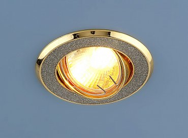 Точечный светильник 611 611 MR16 SL/GD серебряный блеск/золото Elektrostandard a032238 фото