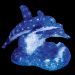 Акриловая светодиодная фигура Синие дельфины 65х48х48 см,136 светодиодов, IP65 понижающий трансформатор в комплекте, NEON-NIGHT NEON-NIGHT 513-132 фото