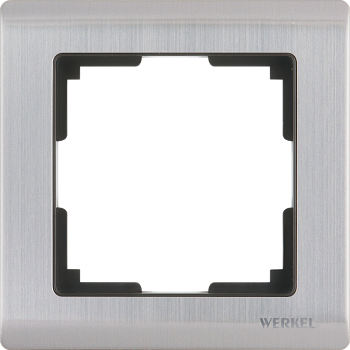 W0011602 Рамка на 1 пост (глянцевый никель) Metallic Werkel a051000 a051000 фото