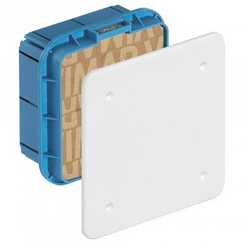 V70001 Встраиваемая распределительная коробка Vimar Arke  для каменных стен С белой крышкой, крышкой для защиты от растворов и крепежными винтами фото