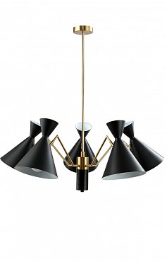 Люстра Crystal Lux JOVEN SP5 GOLD/BLACK фото