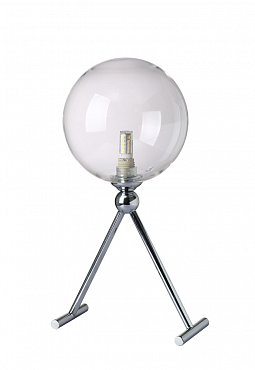 Настольная лампа Crystal Lux FABRICIO LG1 CHROME/TRANSPARENTE фото