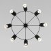 Подвесной светильник Eurosvet Splay 70147/8 черный a062034 фото
