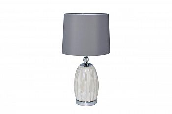 Лампа настольная плафон светло-серый d30*62см (2) Garda Decor 22-87755 фото