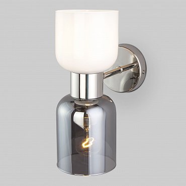 Настенный светильник с плафонами Eurosvet Tandem a052294 60118/2 никель фото