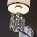 Настенный светильник с абажуром Eurosvet Zaffiro a056960 10099/1 хром/прозрачный хрусталь Strotskis (новый абажур) фото